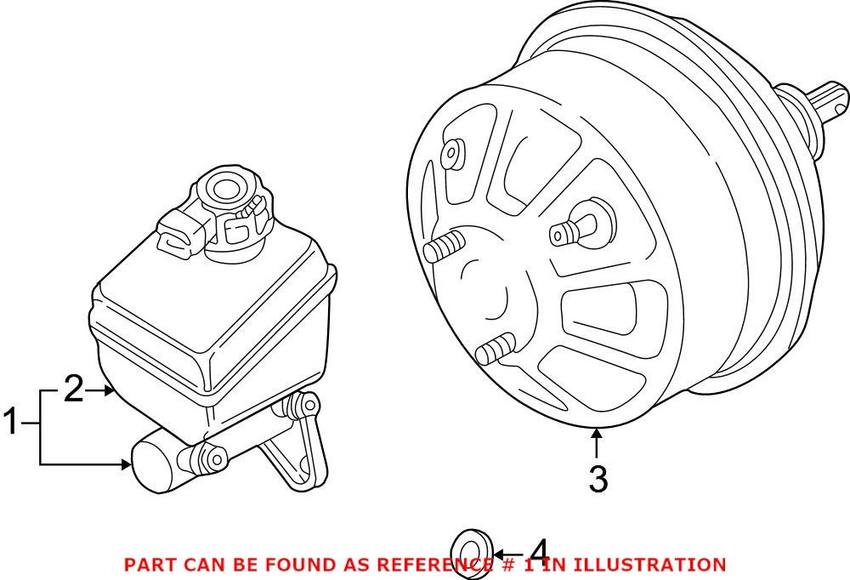 Land Rover Brake Master Cylinder SJC000110 Genuine Land Rover SJC000110